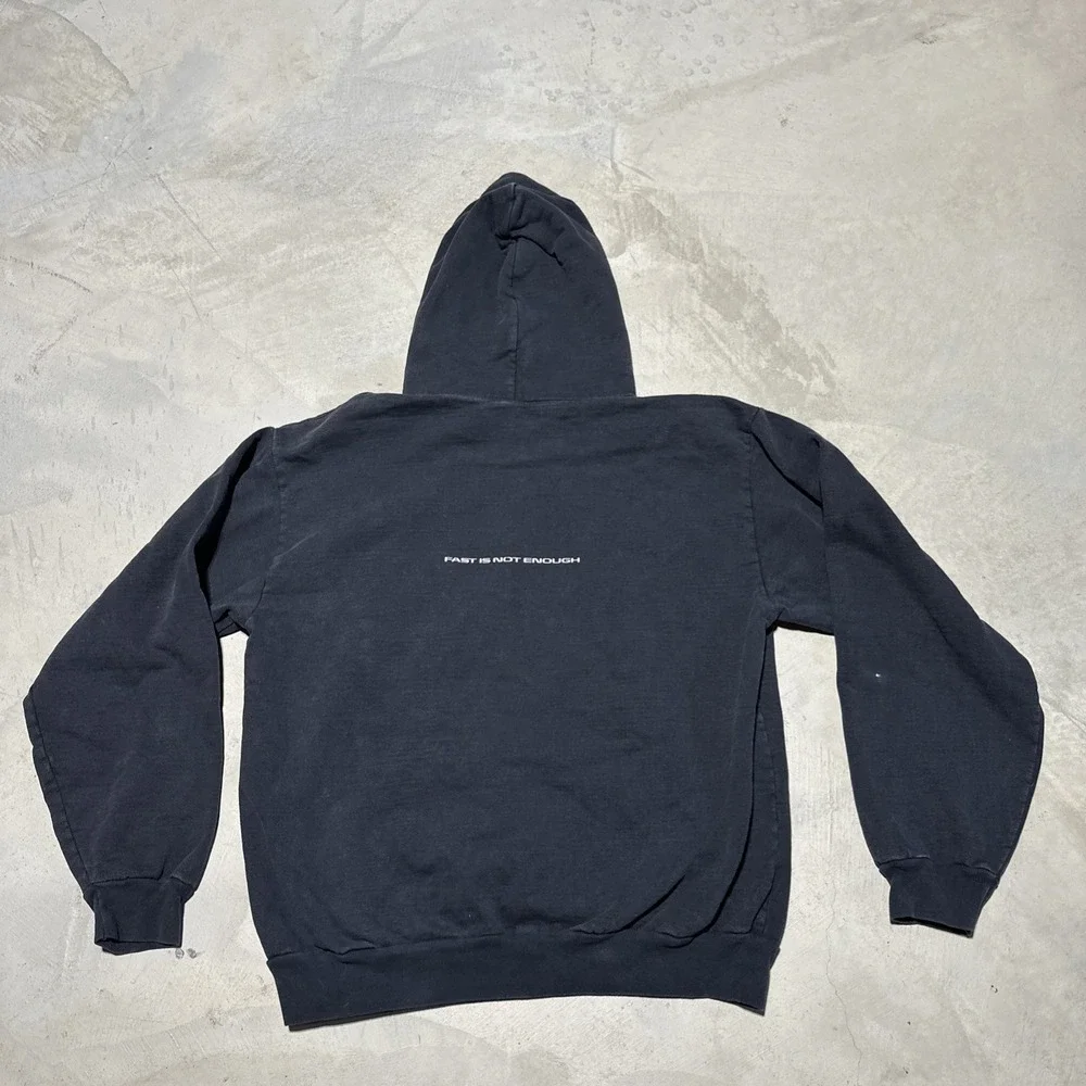 Formula 1 Hoodie Men's SZ L Black Pacsun Pockets Racecar F1 Thick Heavy Racing - Picture 8 of 11